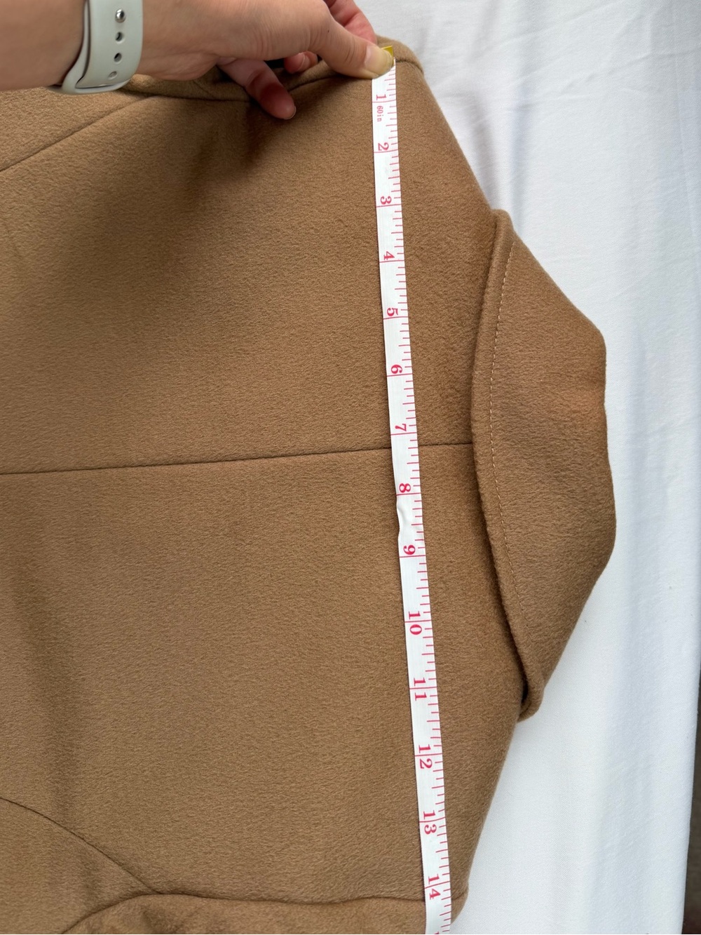 MaxMara Camel Virgin Wool Angora Tailored Coat US 4 IT 38 - Picture 7 of 11